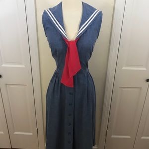 Vintage nautical dress